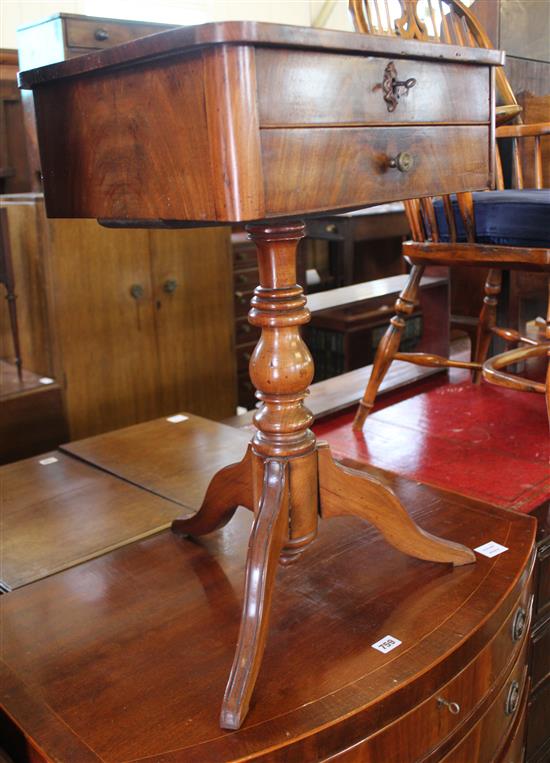 German mahogany work table